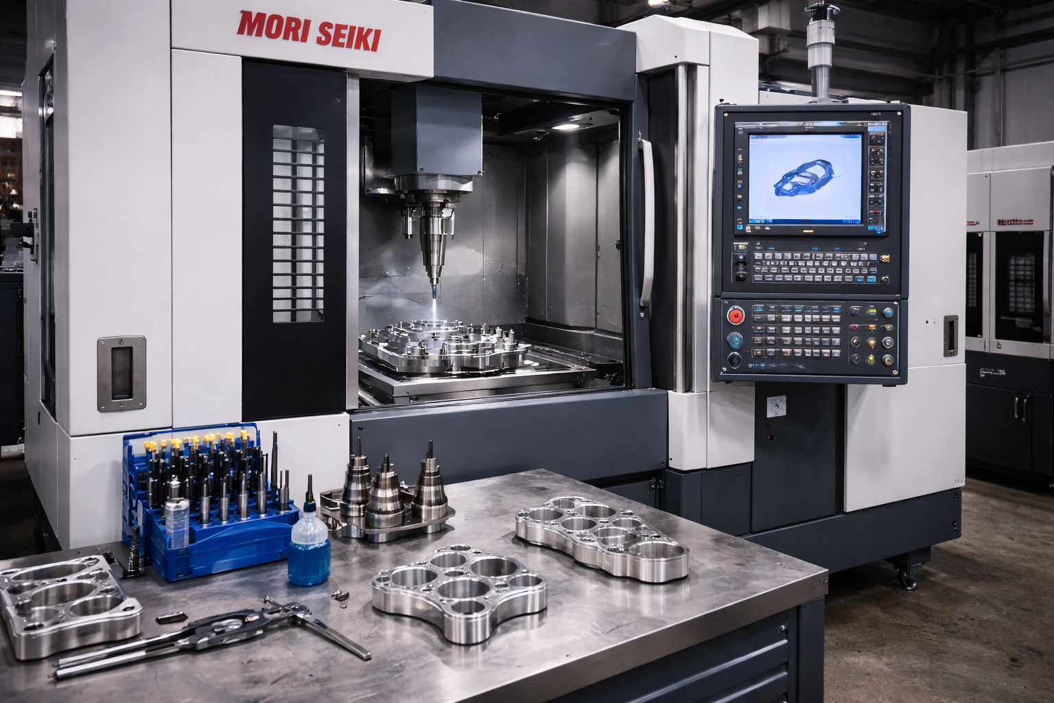 Precision CNC Machining Station